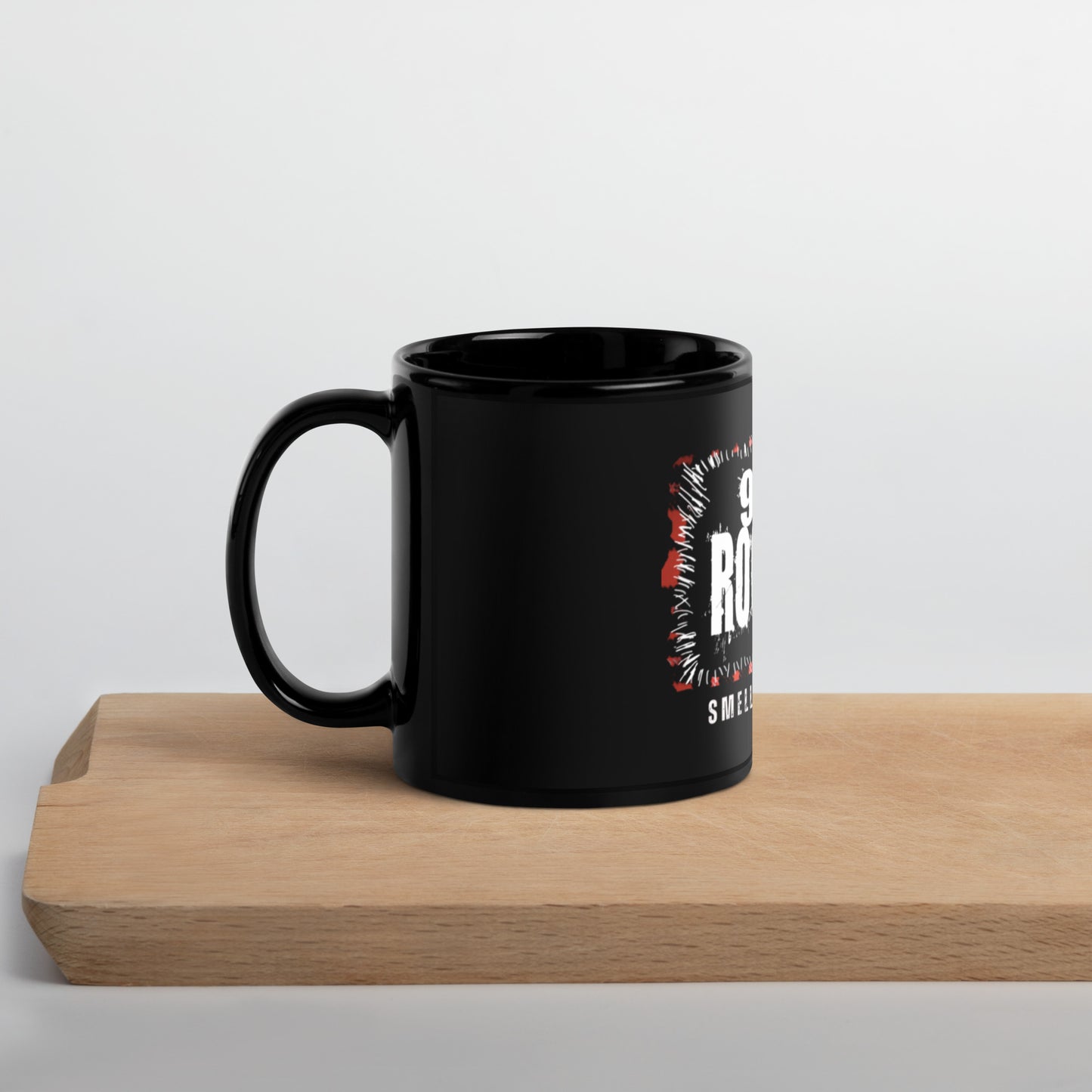 90s Rockshow Black Glossy Mug